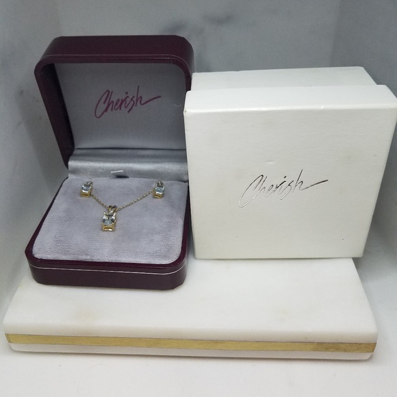 10kt Gold Necklace/Earrings